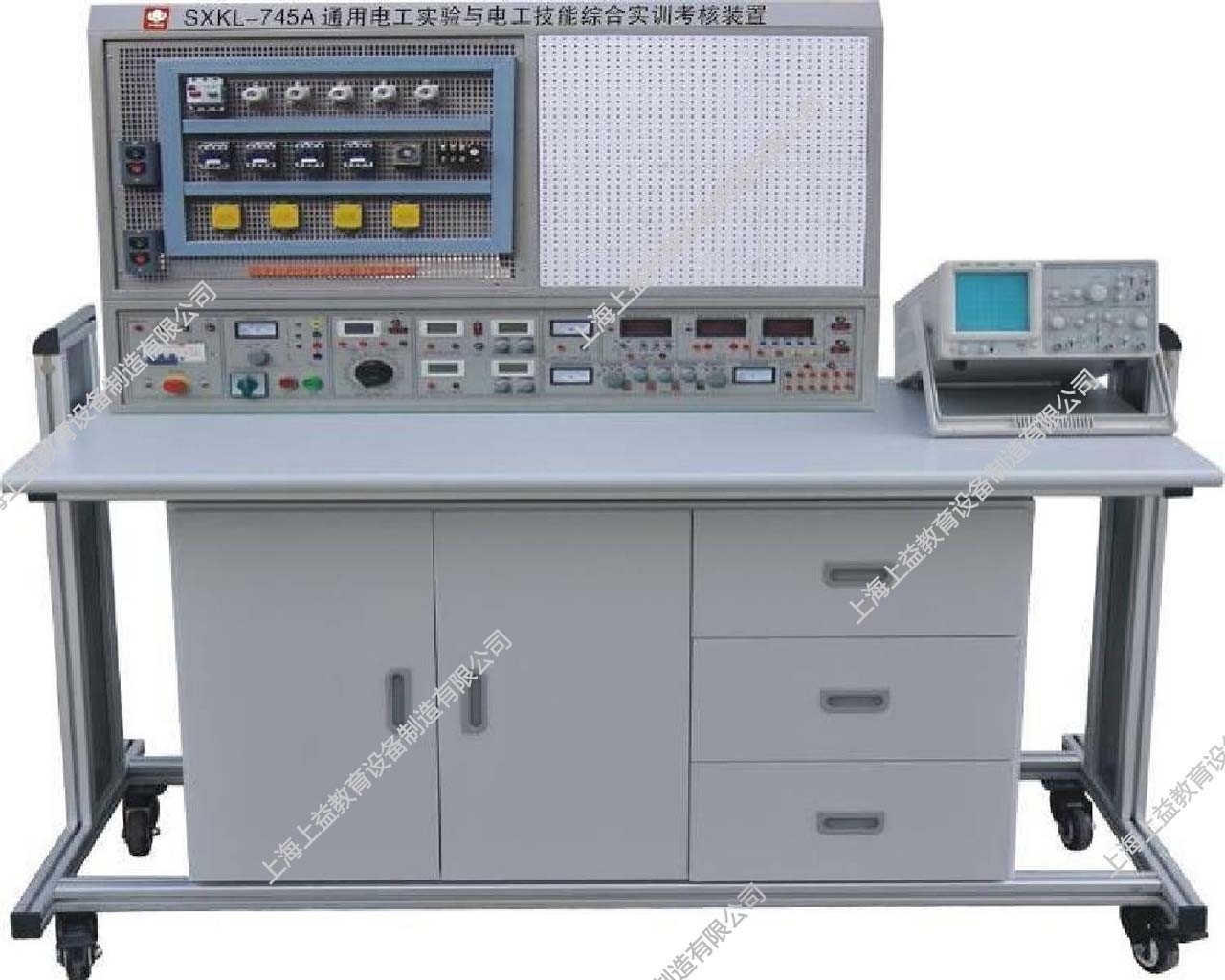 SYJNL-465B立式電工、模電、數(shù)電、電拖創(chuàng)新實驗與技能實訓考核綜合裝置