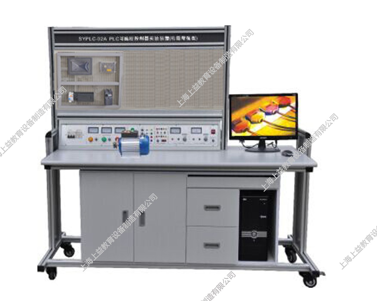 SYPLX-01C網(wǎng)孔型PLC、變頻器、觸摸屏自動化綜合實訓(xùn)裝置